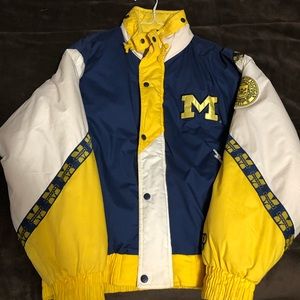 Vintage Pro Player University Of Michigan Jacket